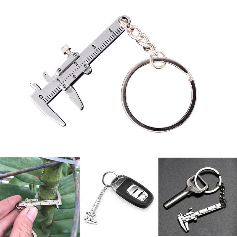 Thước kẹp kim loại nhỏ gọn đo cây phong lan,vật dụng nhỏ tiện lợi dạng móc khóa V20
