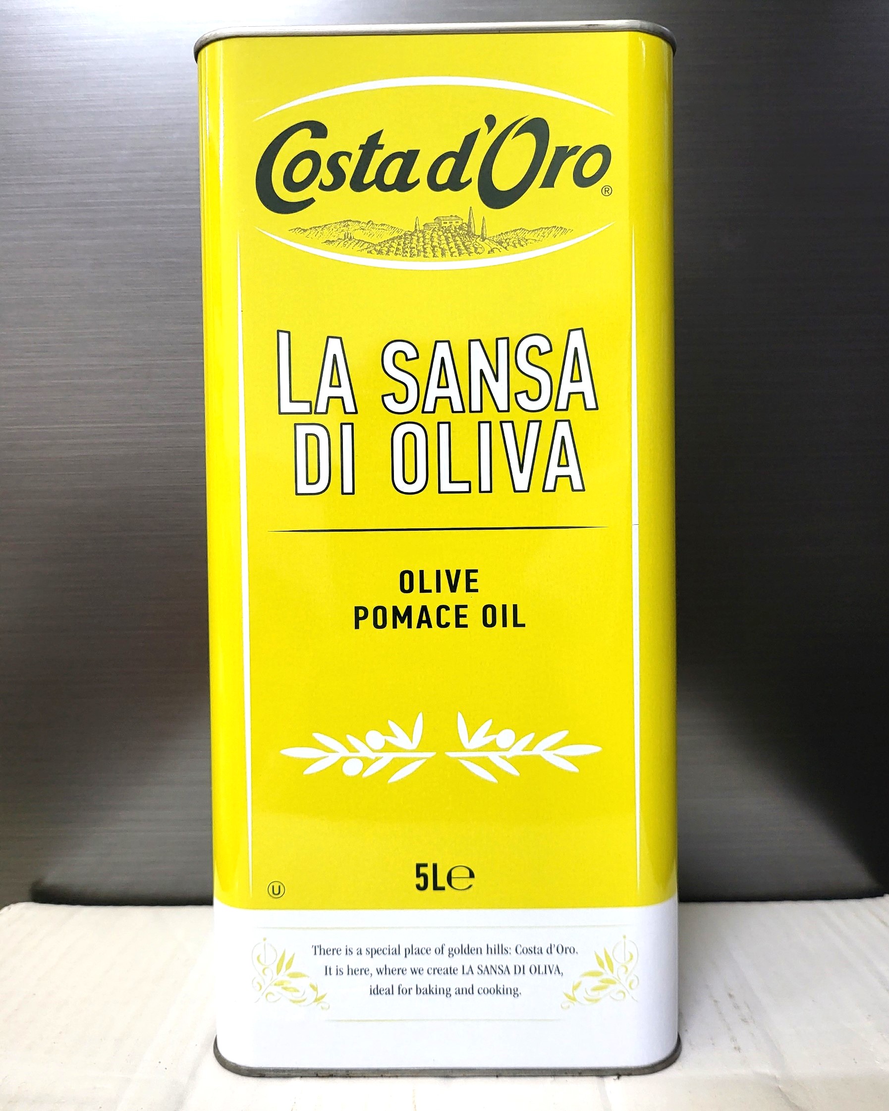 COSTA D ORO Can thiếc PMC 5 Lít DẦU Ô LIU TINH LUYỆN Ý Olive Pomace Oil