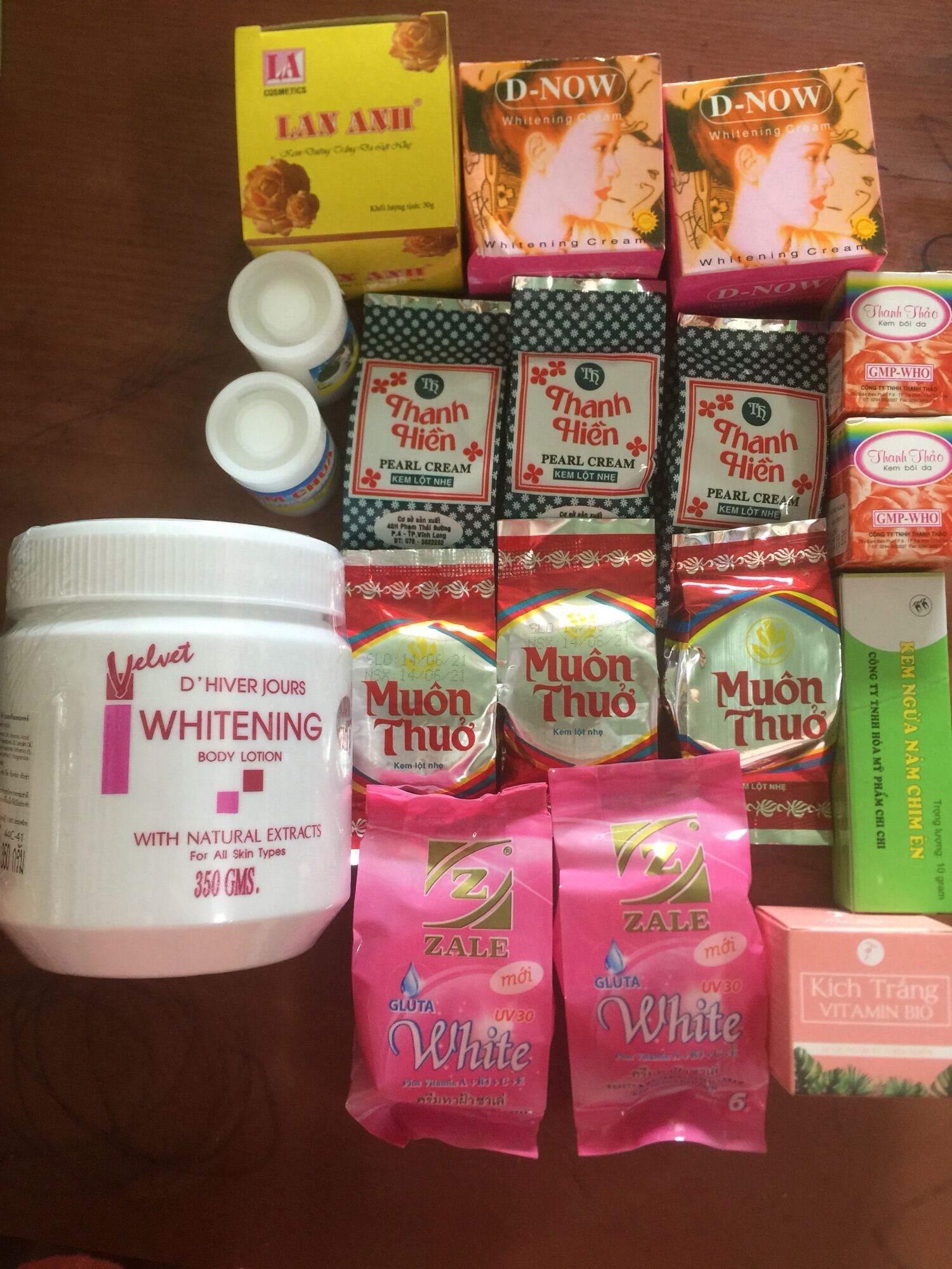 Công thức trộn kem spa dưỡng trắng da 135k