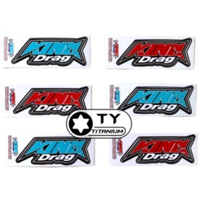 [HCM]COMBO 2 TEM CHỮ KINGDRAG trang trí xe máy cực đẹp