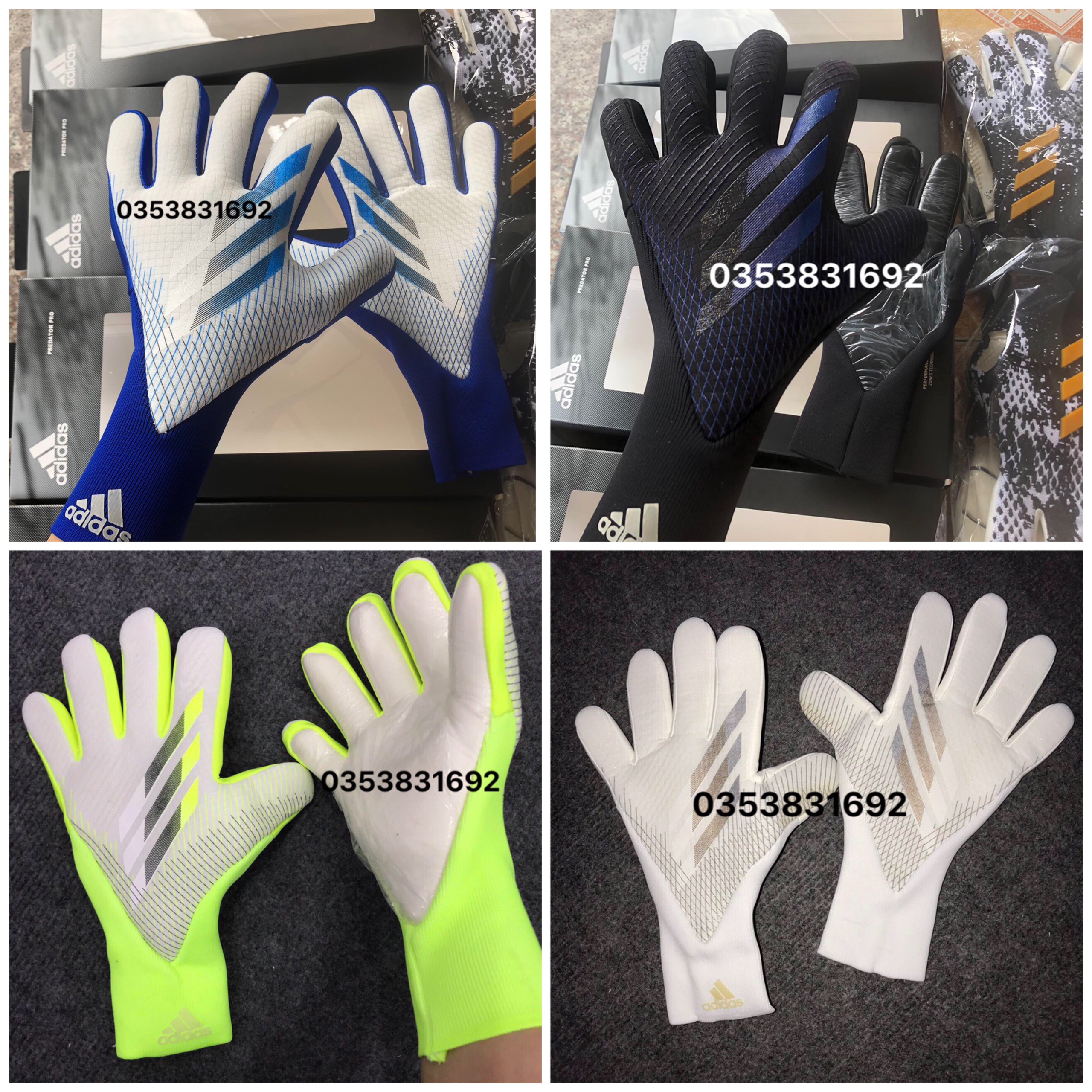 Găng tay thủ môn người lớn và trẻ em X pro size 5,6,7,8,9,10( không xương)