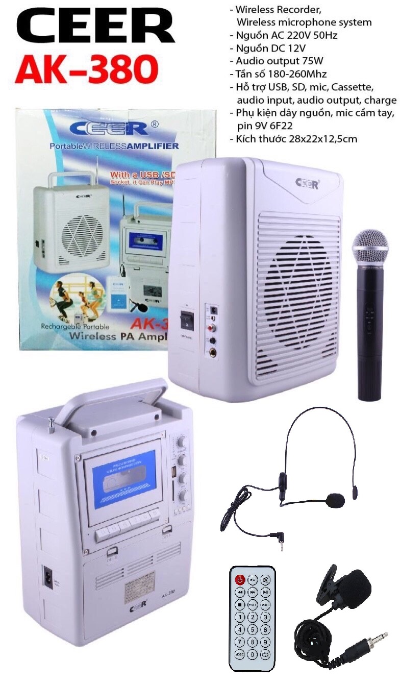 Máy trợ giảng xách tay ceer ak-380