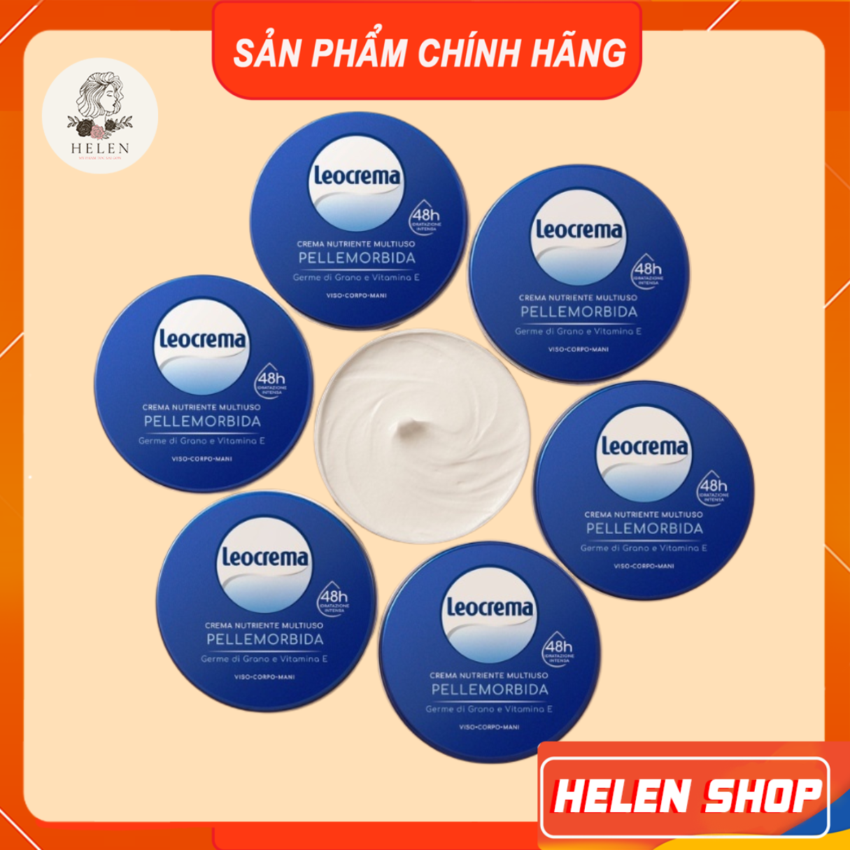 Kem dưỡng đa năng Leocrema 50ml Dành cho mọi loại da giúp dưỡng ẩm, mềm mại làn da, ngăn nẻ mùa dông
