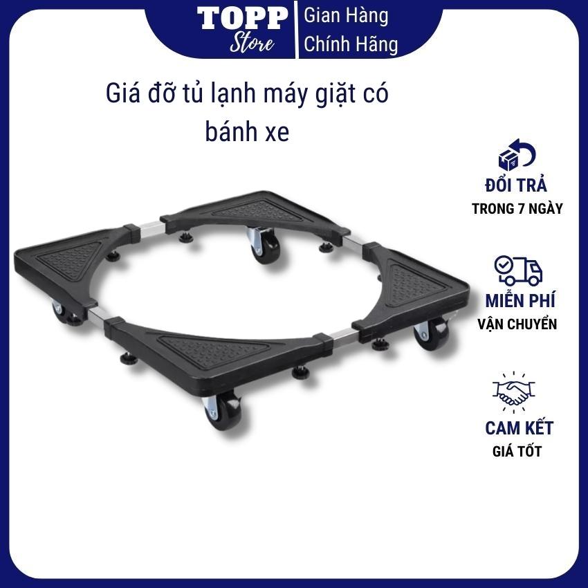 Giá để tủ lạnh máy giặt có bánh xe, chân máy giặt tủ lạnh có bánh xe, đế đỡ tủ lạnh máy giặt có bánh xe