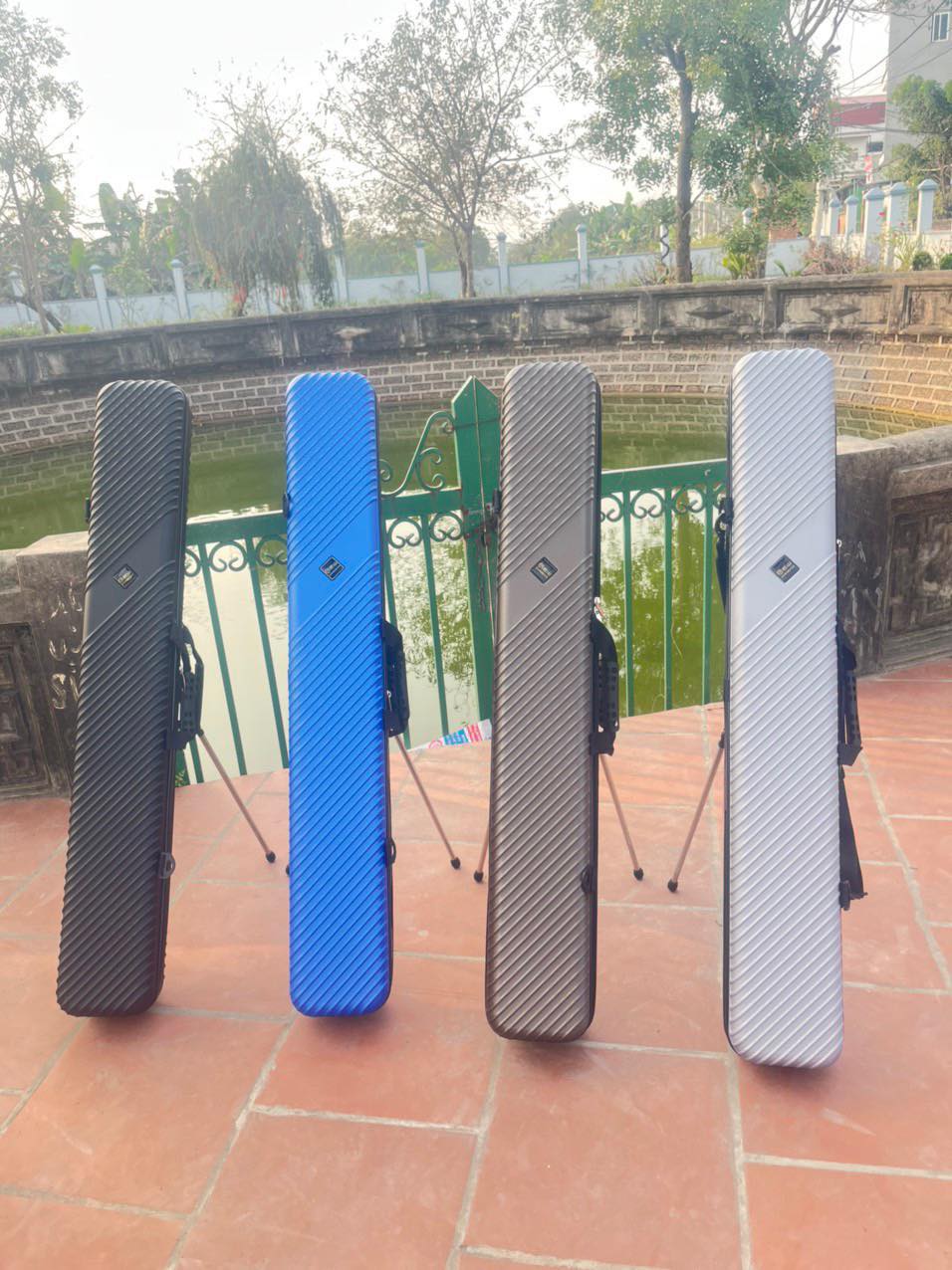 Bao Đựng Cần câu Cứng Có Chân chống ABS dài 125cm chống nước