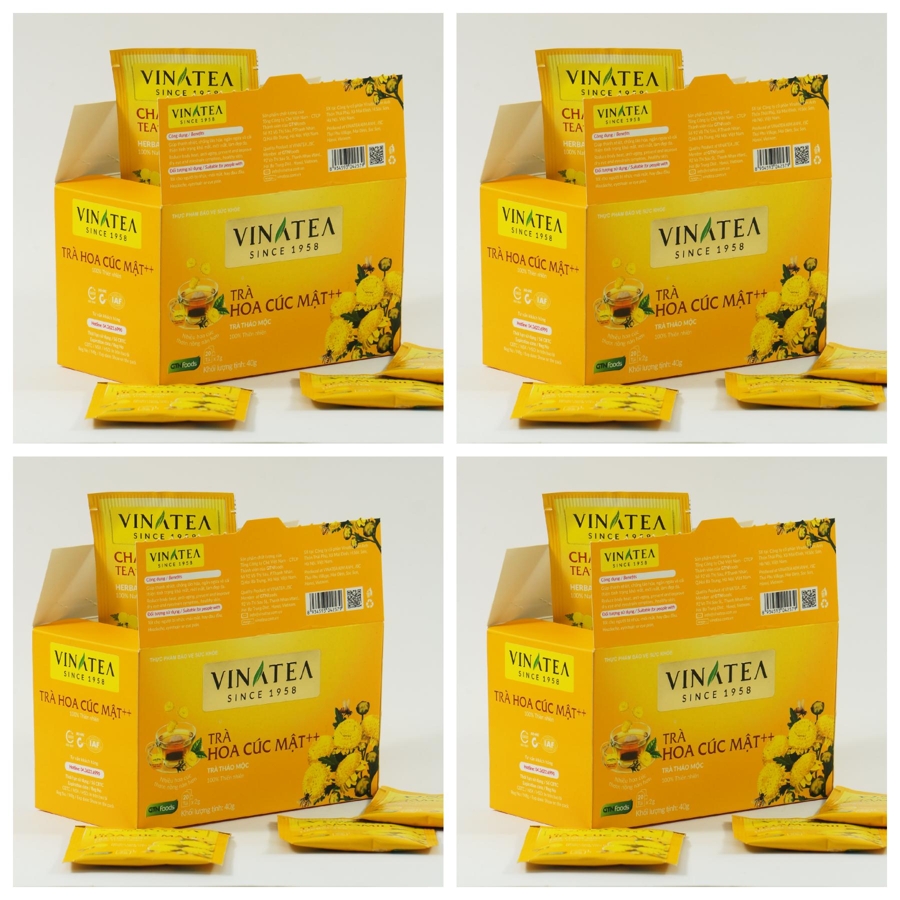 Combo 04 hộp trà cúc mật++ vinatea