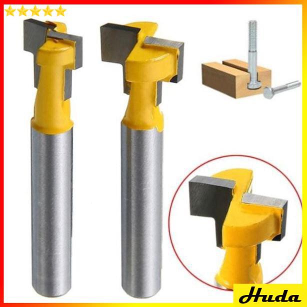 Mũi phay gỗ tạo rãnh chữ T - Mũi soi lỗ khóa cốt 6ly3 - đồ làm mộc