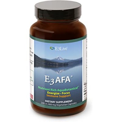 Tảo afa hữu cơ e3live e3afa 400mg hộp 240 viên - bổ sung năng lượng, tăng cường hệ miễn dịch.
