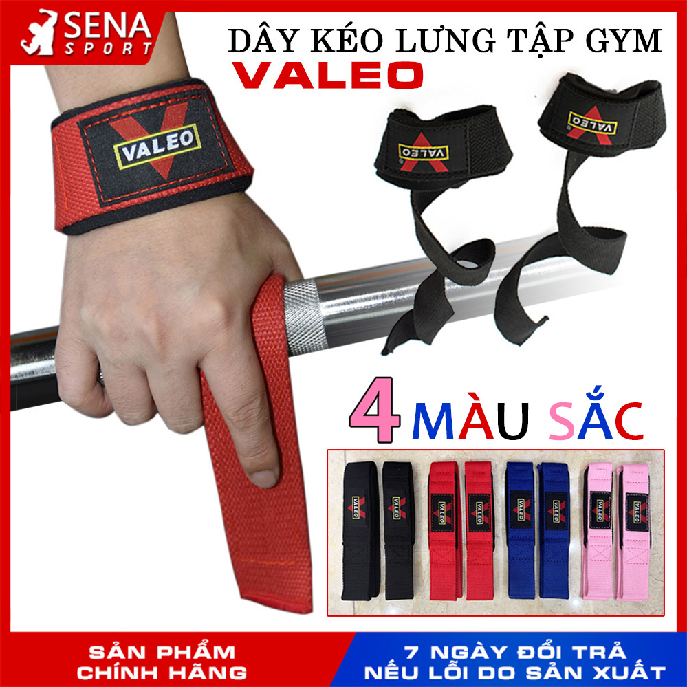 Dây kéo lưng tập GYM VALEO Lifting Straps -Hỗ trợ Deadlift, kéo tạ, lên xà (1 Đôi)