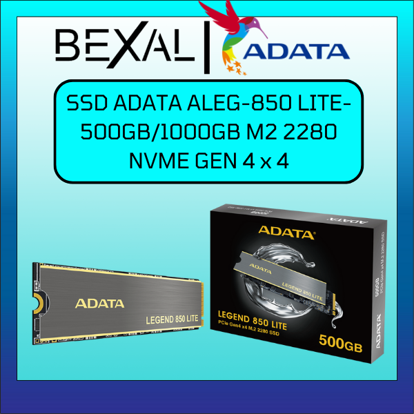 ADATA Aleg 850 Lite M.2 NVMe 500 1000GB M2 2280 PCIe gen4x SSD maximum