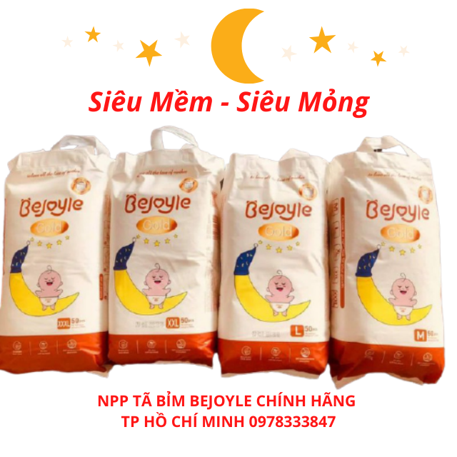 [HCM][SIÊU RẺ]1 Bịch (50 miếng) Bỉm Tã Quần Bejoyle Gold  Size M58 Mỏng Nhẹ Êm Mềm Thấm Hút Tối Đa