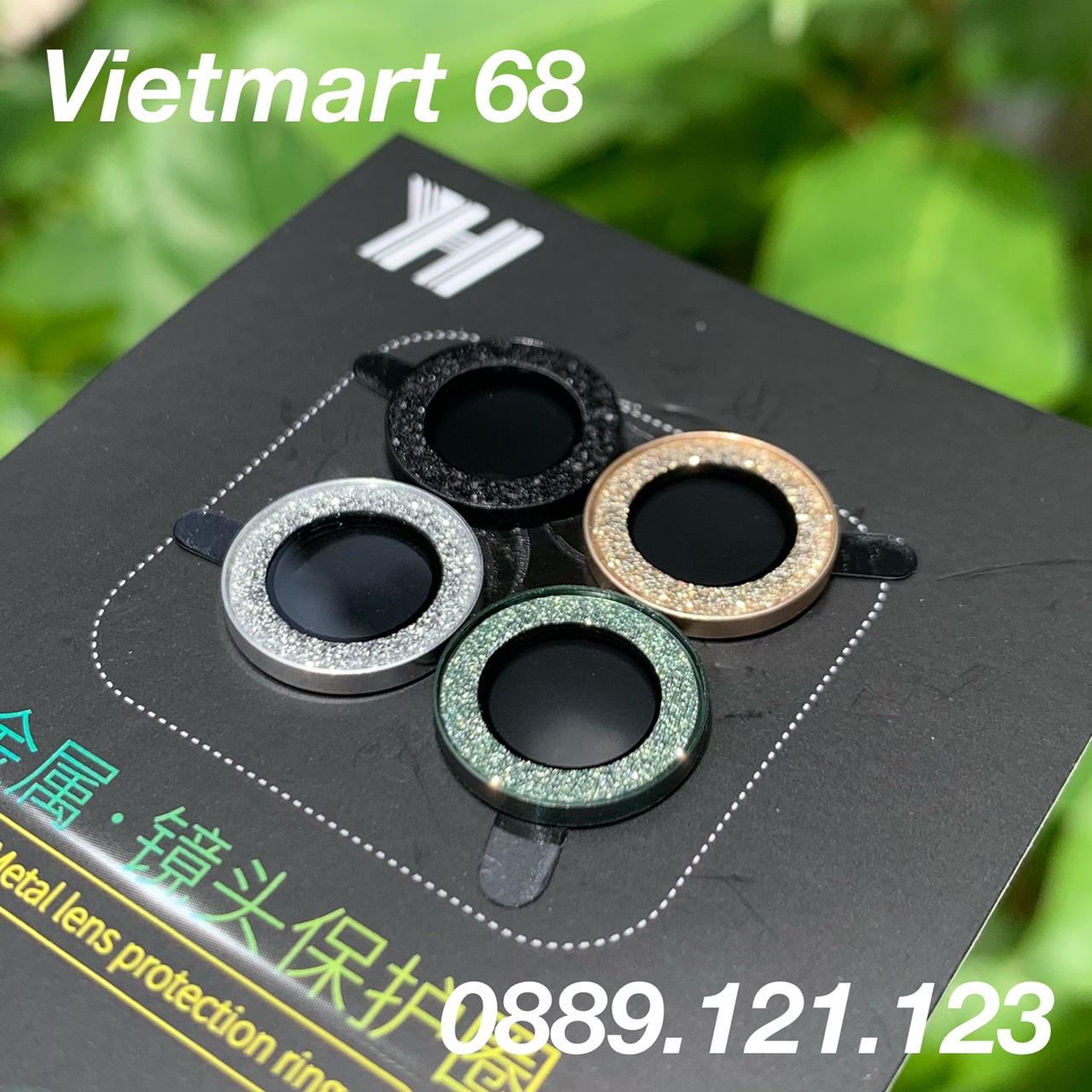 Bộ 3 vòng kim tuyến bảo vệ camera cho iphone 11pro/ 11pro max - chống bụi, hạn chế vân tay & mờ camera - siêu sang chảnh và xin xò -