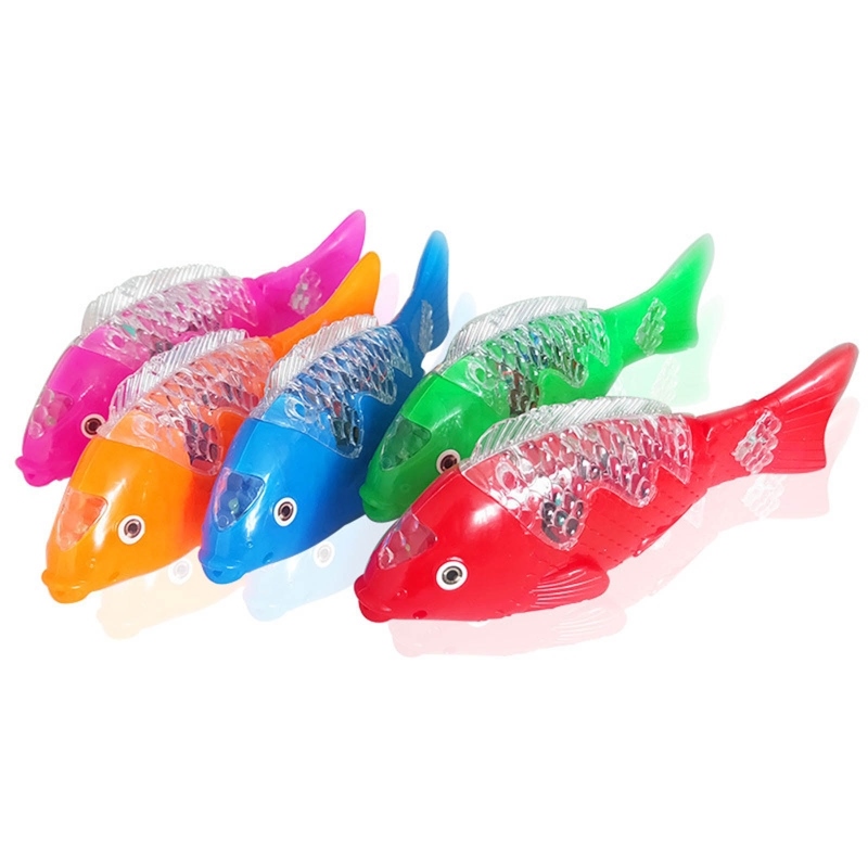 CW Light Up Swing Fish Projection Toy for Children Holiday Festival Party