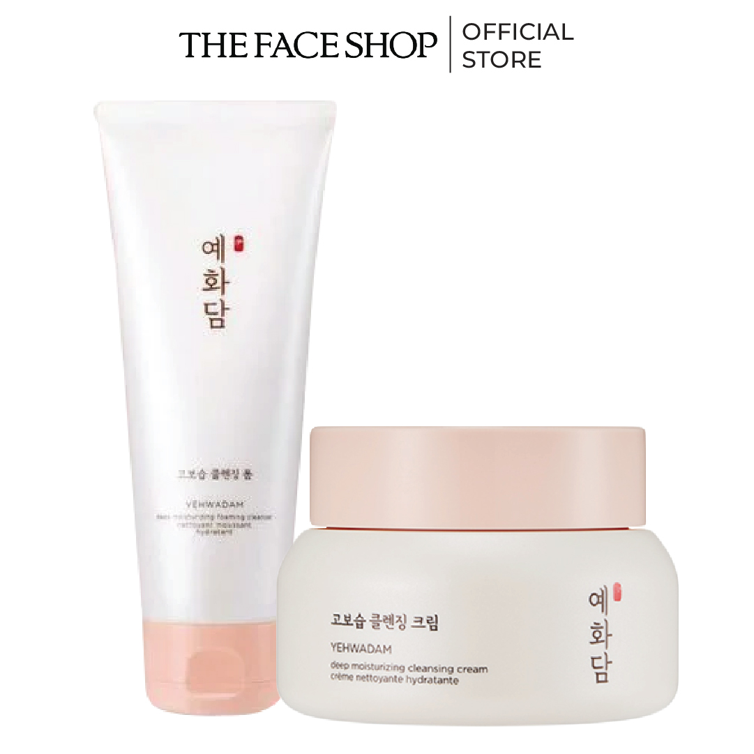 Combo sữa rửa mặt thefaceshop yehwadam 150ml+kem tẩy trang thefaceshop 200ml