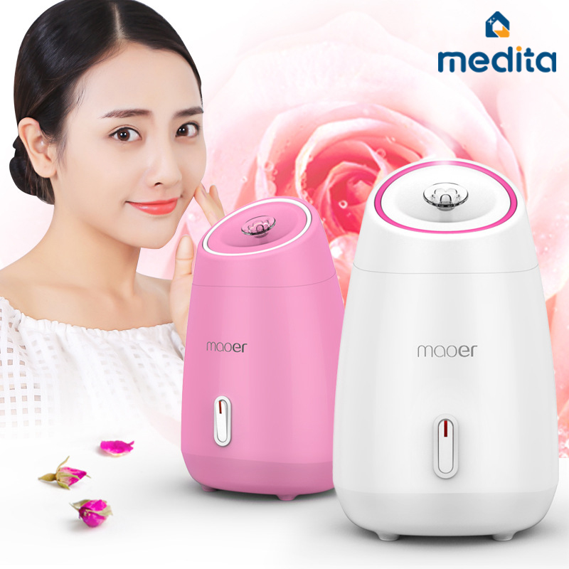 Máy Xông Mặt Chăm Sóc Da Mặt Với Hoa Quả Tươi Maoer TẶNG 1 Lọ Tinh Dầu Bạc Hà Lamis - Máy Xông Hơi Mặt, Máy Rửa Mặt