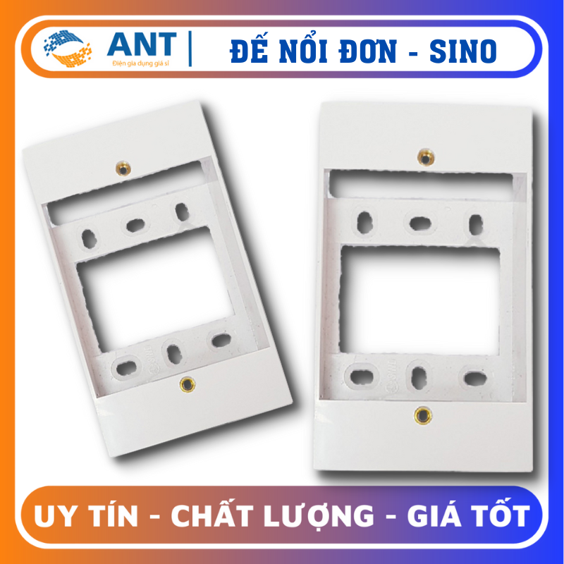 Đế nổi nhựa chữ nhật cao sino ck157rh