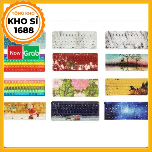 Pop It Bàn Phím - Pit Pop Sắc Màu - Bàn Phím Noel, Halloween, Titok, Instagram - Smarthome Toys E687
