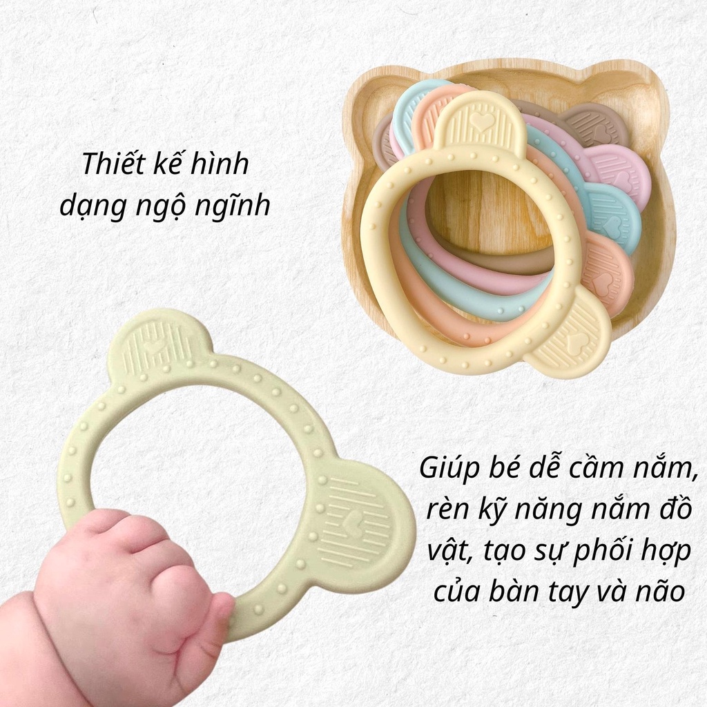 Gặm Nướu Silicon Hình Gấu,Gặm nướu cho bé
