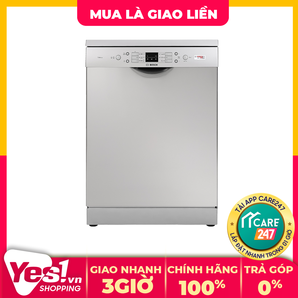 Máy rửa chén độc lập bosch series 6 sms63l08ea - bảo hành chính hãng - voucher 10% lên đến 800k