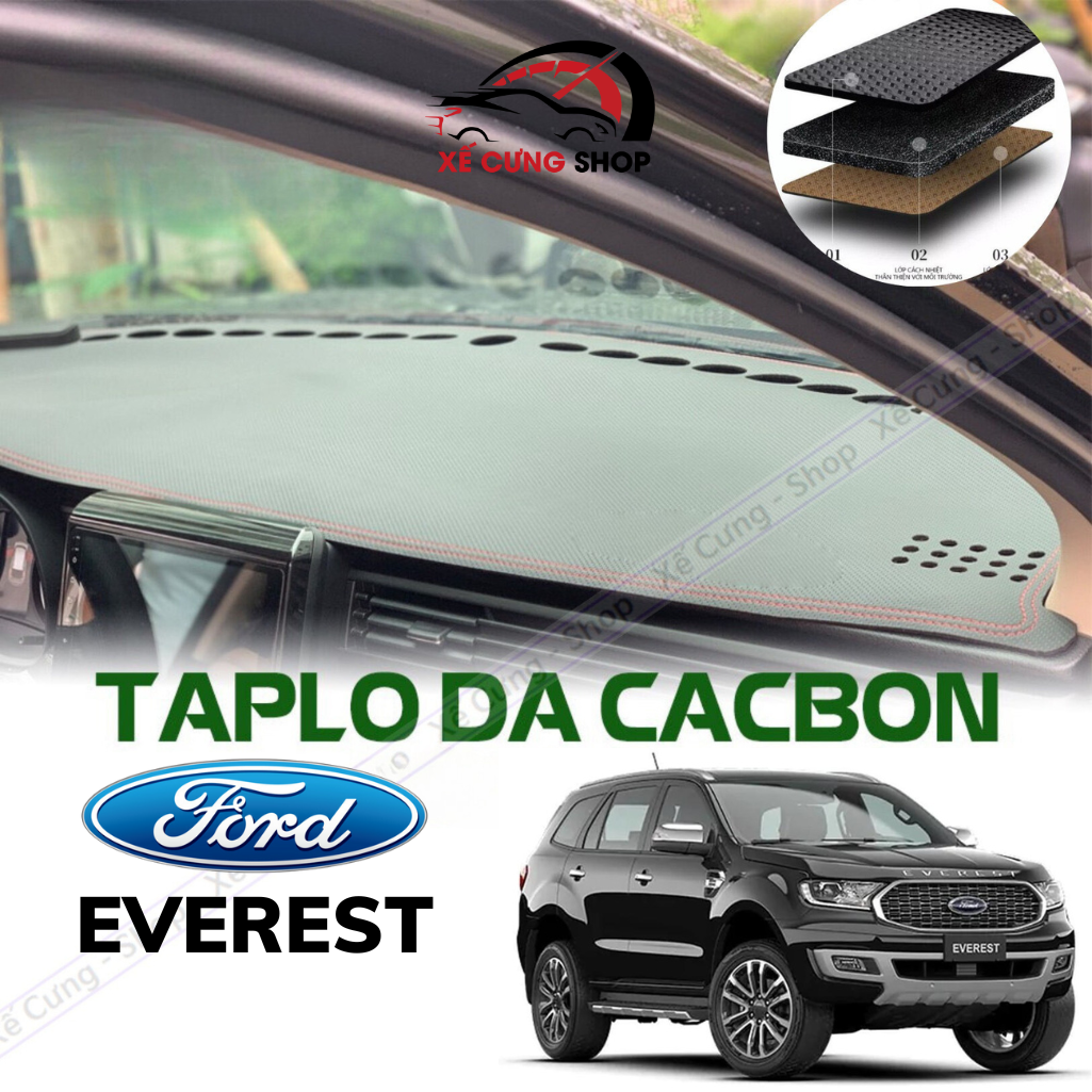 Thảm phủ taplo xe ford everest 2016-2023 form mới