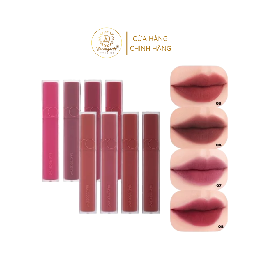 Son kem lì,mịn môi romand blur fudge tint 5g.
