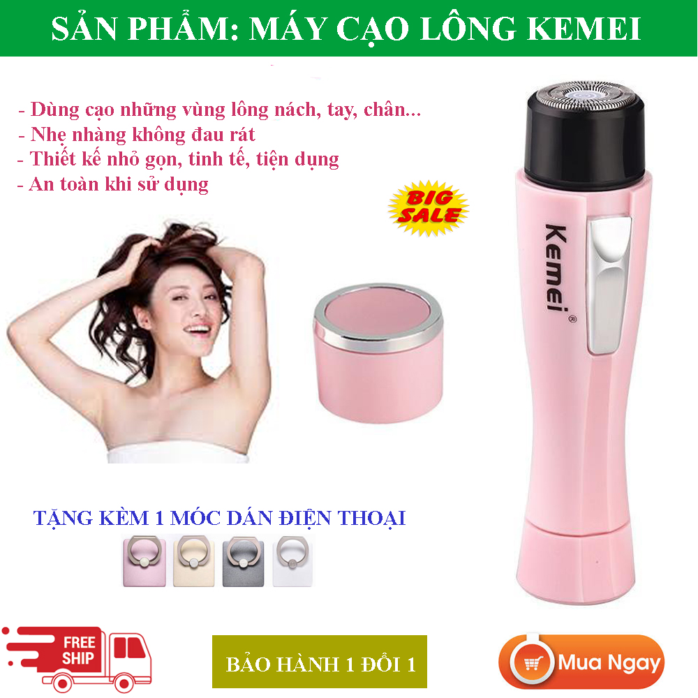 Máy Cạo Lông Toàn Thân, Máy Triệt Lông , Máy Cạo Lông Kemei. Máy triệt lông hiệu quả, tiện lợi, an toàn cho da giúp bạn tự tin thoát khỏi những mặc cảm về lông, không gây đâu rát.