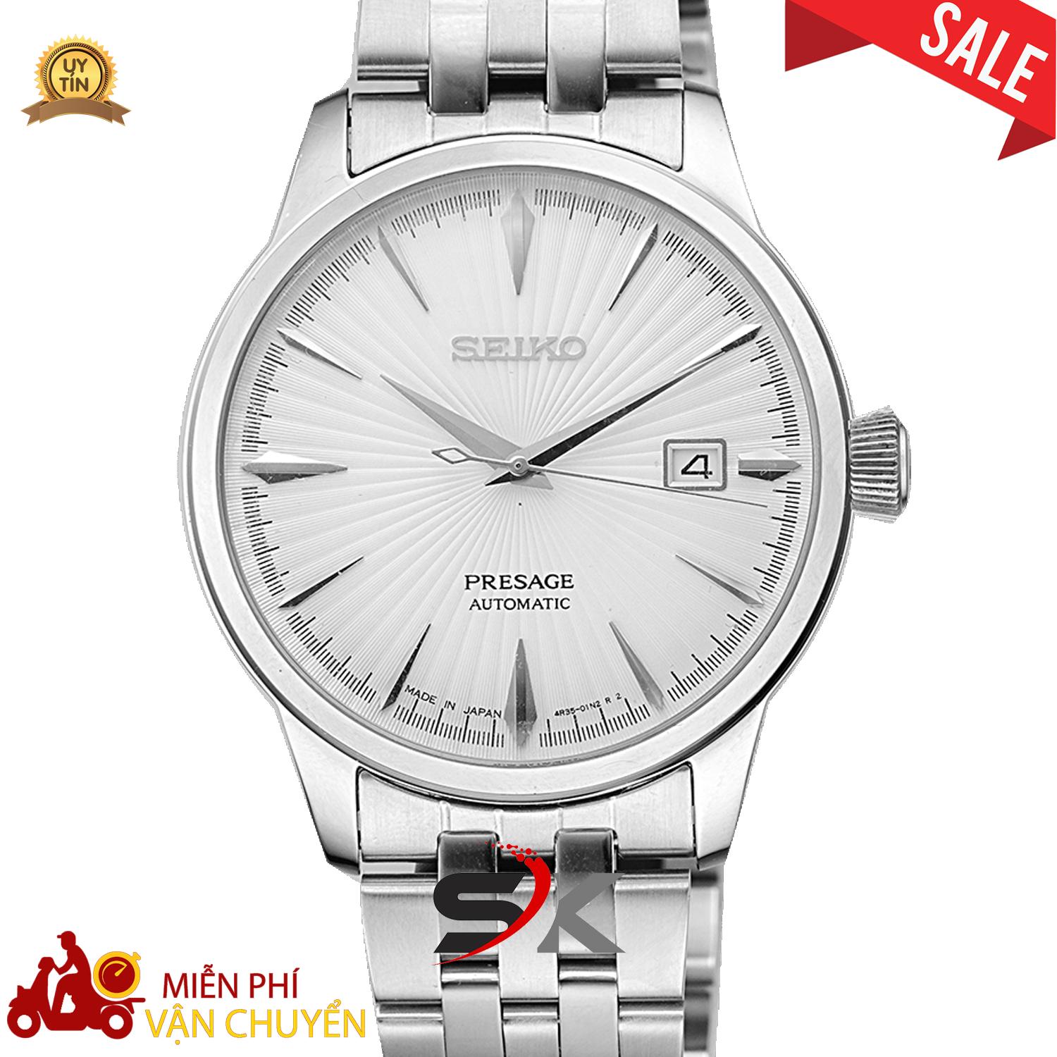 Đồng hồ cơ nam seiko presage automatic cao cấp skps02tr
