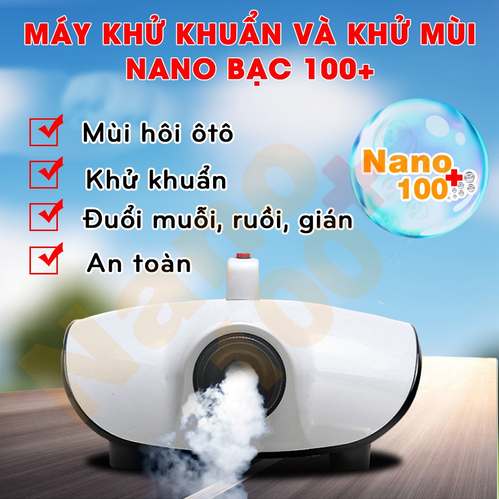 Máy phun khử khuẩn, máy khử mùi diệt khuẩn nano bạc, máy phun sương tạo độ ẩm, diệt mọi vi khuẩn, khử mùi ẩm mốc trên ô tô, nhà ở, văn phòng, nhà hàng, bảo hành 12 tháng