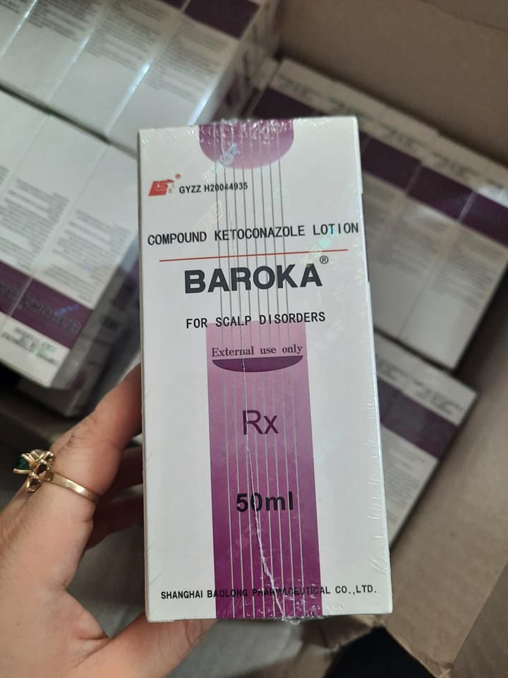 Trai Dầu gội Baroka Hỗ Trợ Da Đầu Gàu Và Nấm 50ml