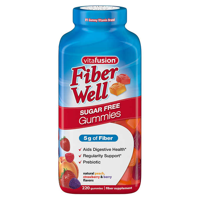 [HCM]Kẹo dẻo bổ sung chất xơ Vitafusion Fiber Well Sugar Free 220 Gummies