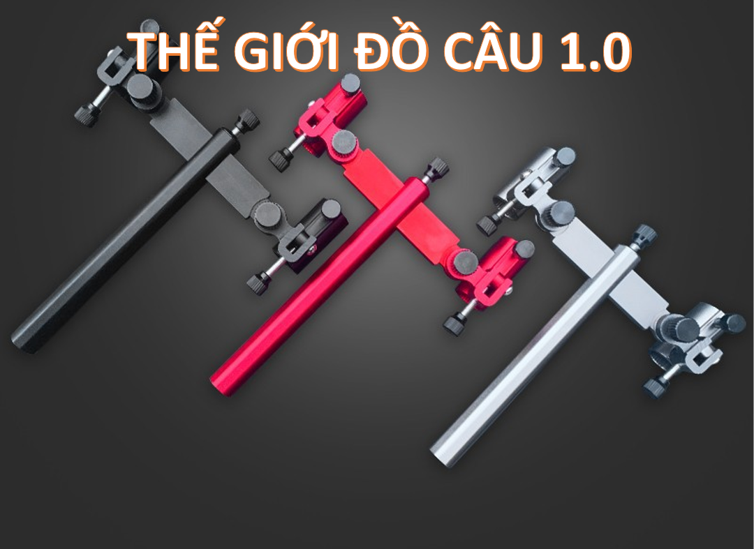 Gác cần đôi câu cá , câu đài , gác cần đôi gắn thùng câu cá