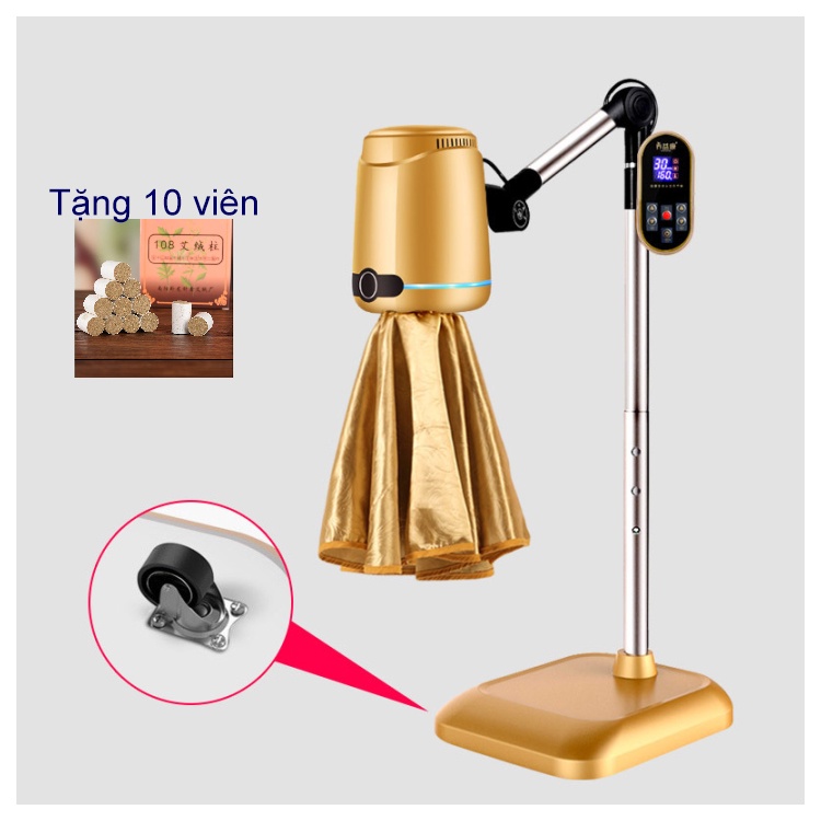 Máy Xông Ngải Cứu Có Đèn Hồng Ngoại Tặng kèm 10 viên ngải cứu