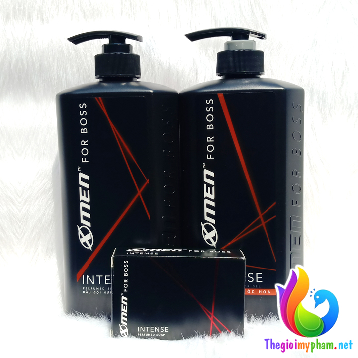 Combo Xmen For Boss Intense: Dầu Gội 650g + Sữa Tắm 650g - Tặng 1 Xà Bông Cục