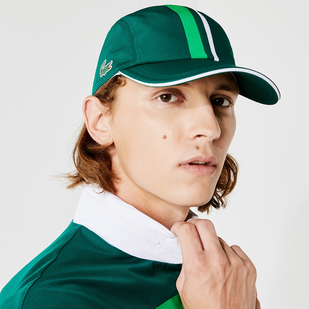 Mũ lacoste sport light ergonomic rk6977-51-5we - xanh lá