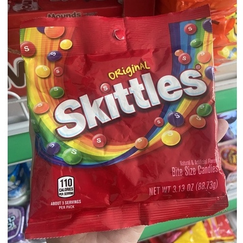 Kẹo trái cây chua ngọt Skittles gói 89g