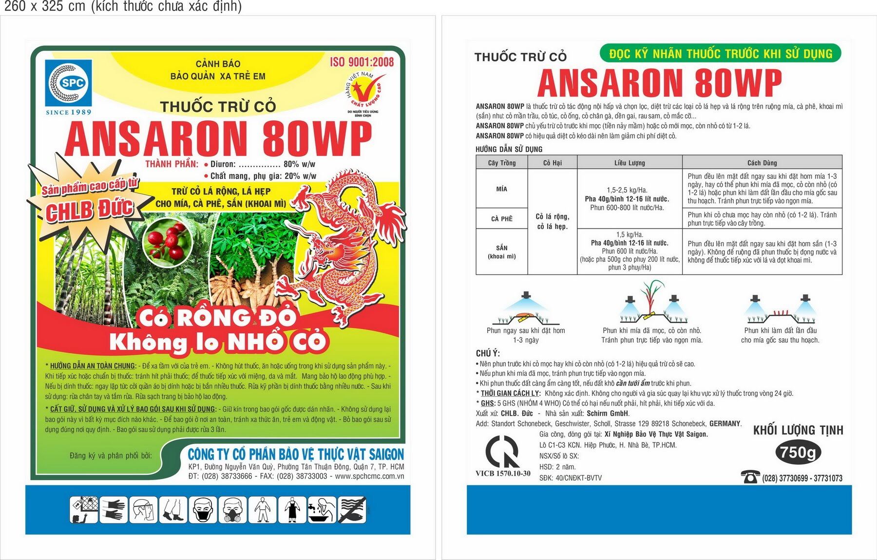 Thuốc trừ cỏ ANSARON 80 WP diệt trừ các loại cỏ lá hẹp và lá rộng trên ruộng mía, cà phê, khoai mì như: cỏ mần trầu, cỏ túc, cỏ ống, cỏ chân gà, dền gai, rau sam, cỏ mắc cỡ...