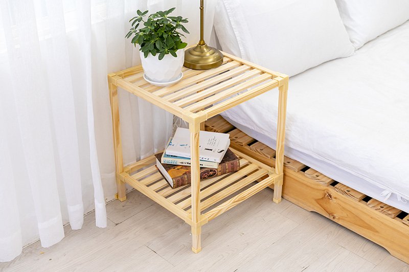 Kệ Gỗ Đầu Giường Lắp Ghép Tiện Lợi