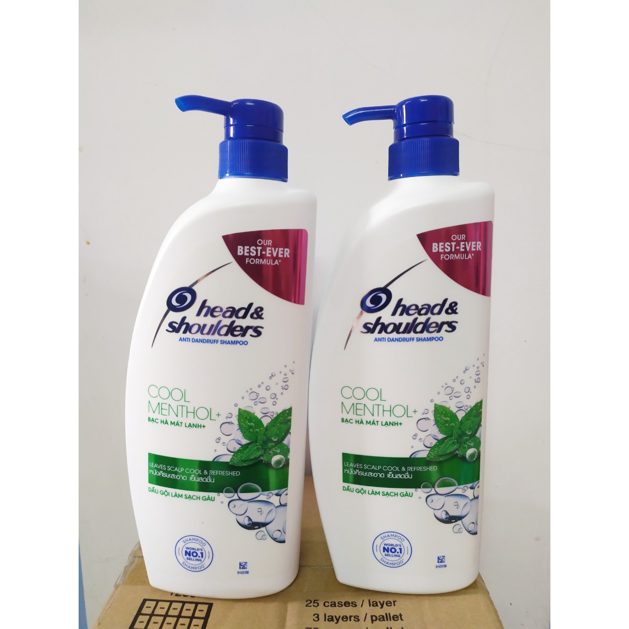 Combo 2 chai dầu gội head&shoulders 850ml thái lan chính hãng mát lạnh sạch gàu