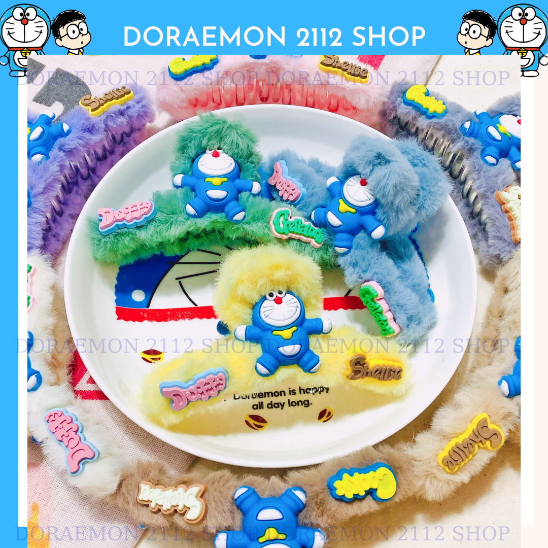 Kẹp tóc chéo Hàn Quốc mẫu Doraemon dễ thương