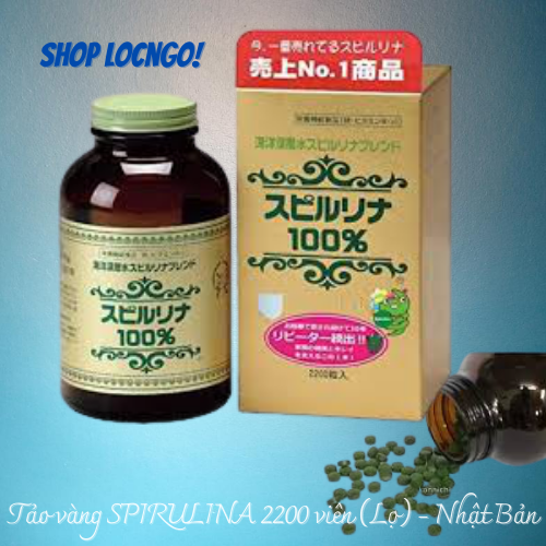 [Freeship]Viên uống Tảo vàng 2200 viên (Lọ) - Nhật Bản by Shop LocNgo