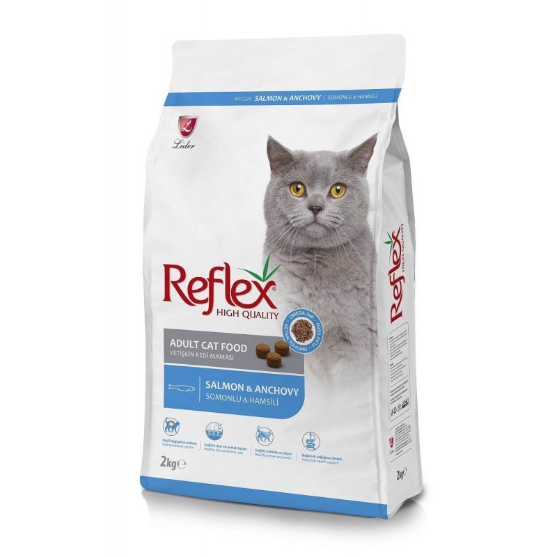 Reflex adult salmon & anchovy 2kg - thức ăn cho mèo trưởng thành