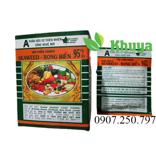 Hộp Phân bón lá hữu cơ Seaweed Rong biển Canada 95%