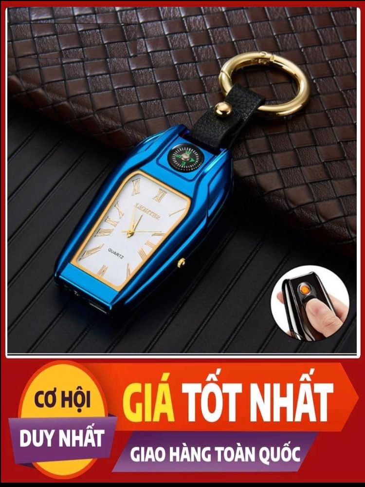 Móc Khóa Đồng Hồ Kiếm Bật Lửa, Đèn PIN, La Bàn, Thiết Bị 4 Trong 1 Tiện Lợi Và Dễ Sử Dụng Có Thế Mang Theo Khi Đi Dã Ngoại Hay Hoại Động Ngoài Trời