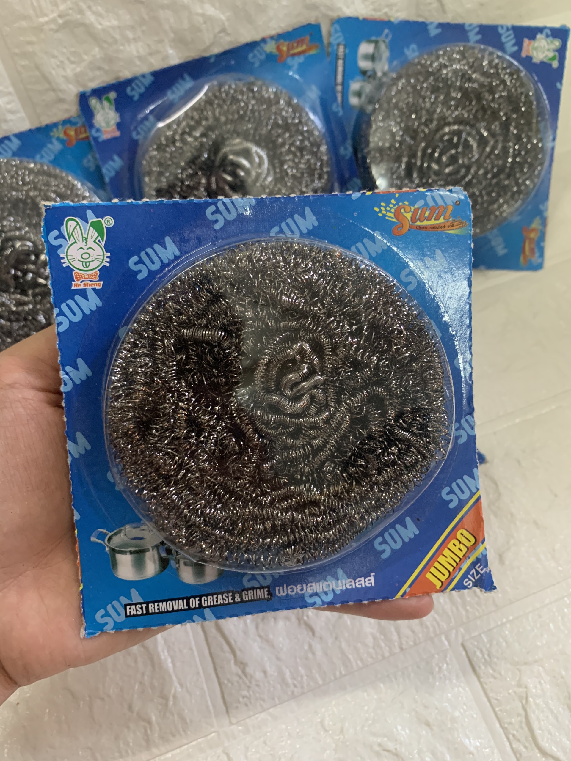 Combo 2 Miếng nhôm rửa chén bát siêu sạch Sum Thái lan