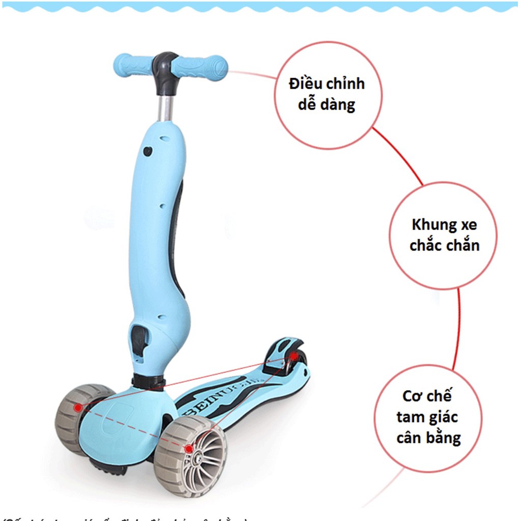 Xe scooter  một chiếc xe tay 3 bánh tuyệt vời  dành cho các tay đua trẻ.