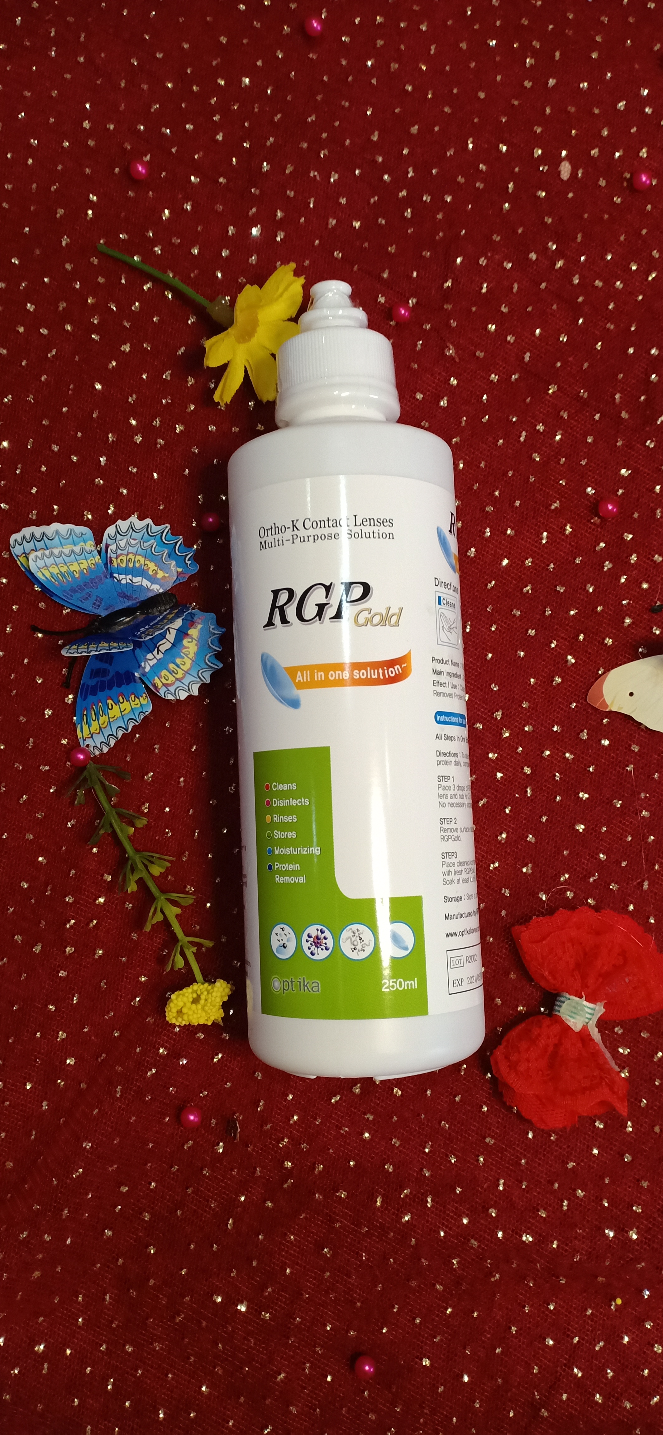DUNG DỊCH RGP GOLD 250ML NGÂM RỬA, BẢO QUẢN KÍNH ÁP TRÒNG *thanh lý cận date)