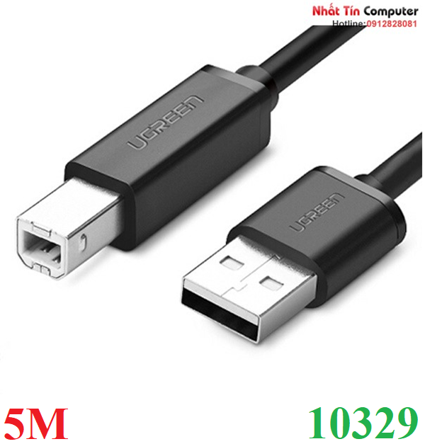 Cáp máy in usb dài 5m chính hãng ugreen 10329 cao cấp