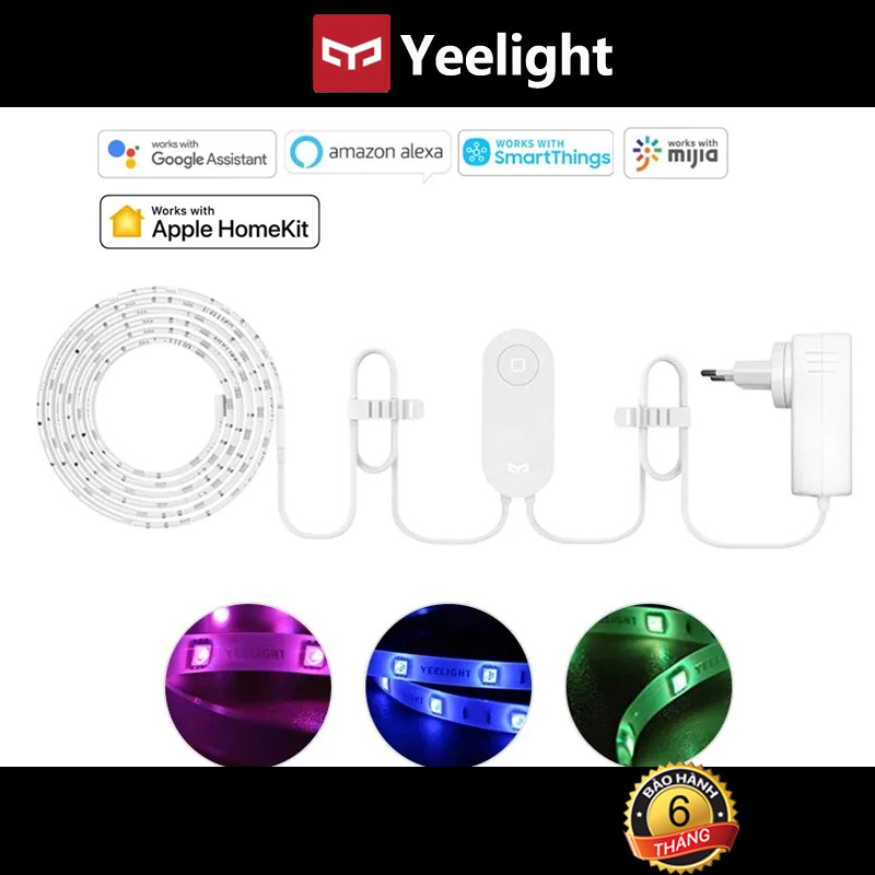 Dây đèn LED thông minh Yeelight, đèn LED dây cao cấp RGB trang trí, nháy theo nhạc, 16 triệu màu.HomeKit/Mijia/Google