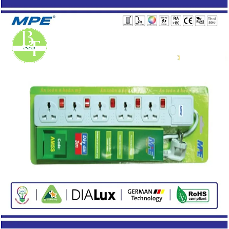Ổ cắm di động đa năng 5 ổ mpe