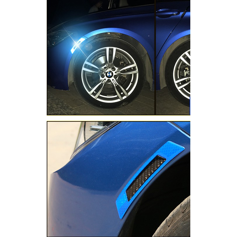 Decal phản quang ô tô 3M dán lông mày bánh xe ô tô